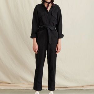 Alex Mill Expedition Jumpsuit Black Washed Twill